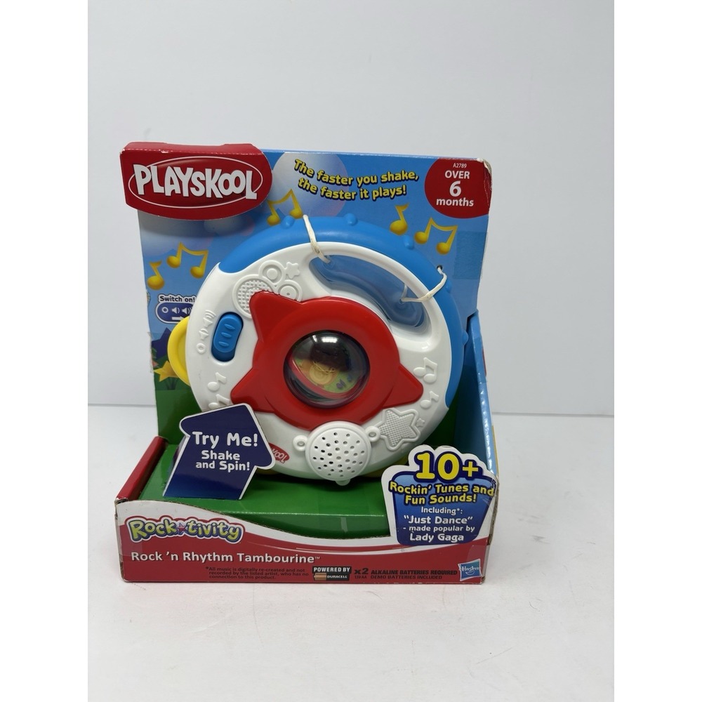 Playskool Rocktivity Rock 'n Rhythm Tambourine Toy Music Lights